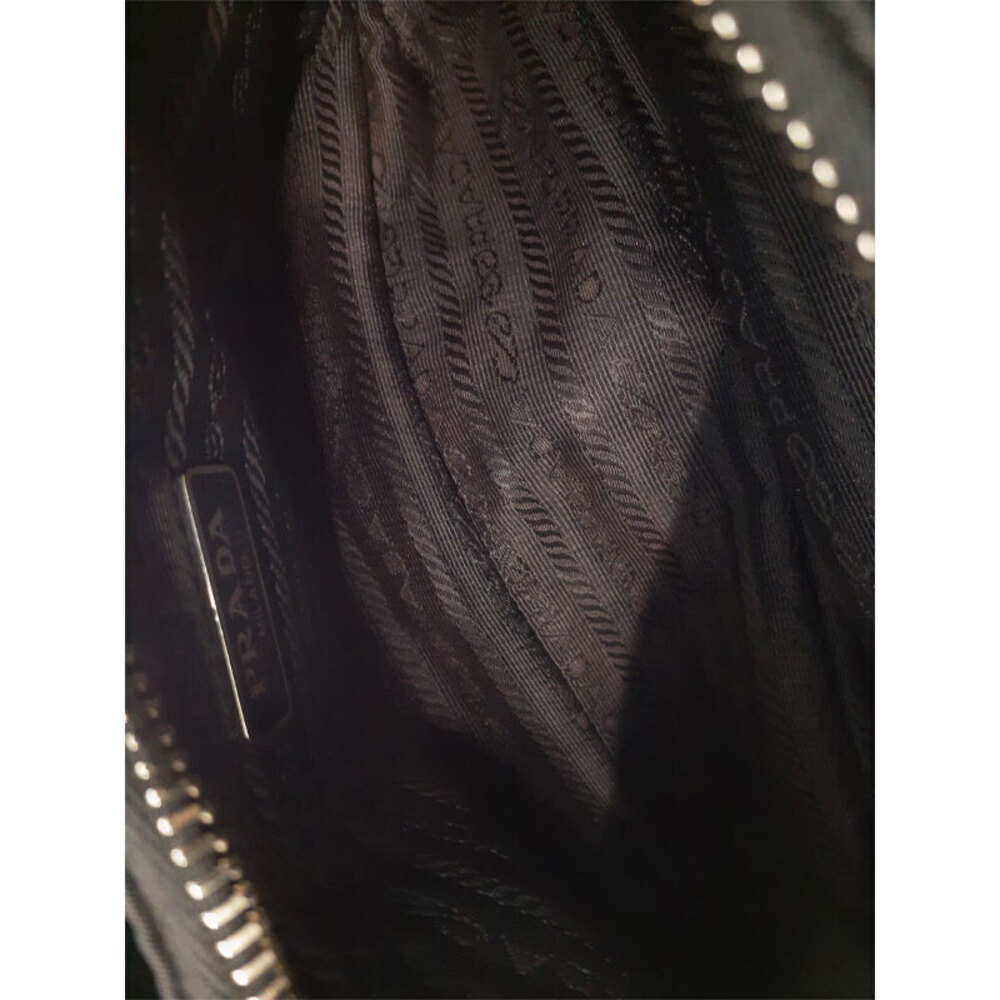 Prada Leather 2005 Saffiano Bag Black ReEdition Chain Shoulder - Picture 9 of 9
